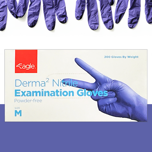 Eagle Protect - Derma² Nitrile Exam Gloves - Case (10 Boxes)